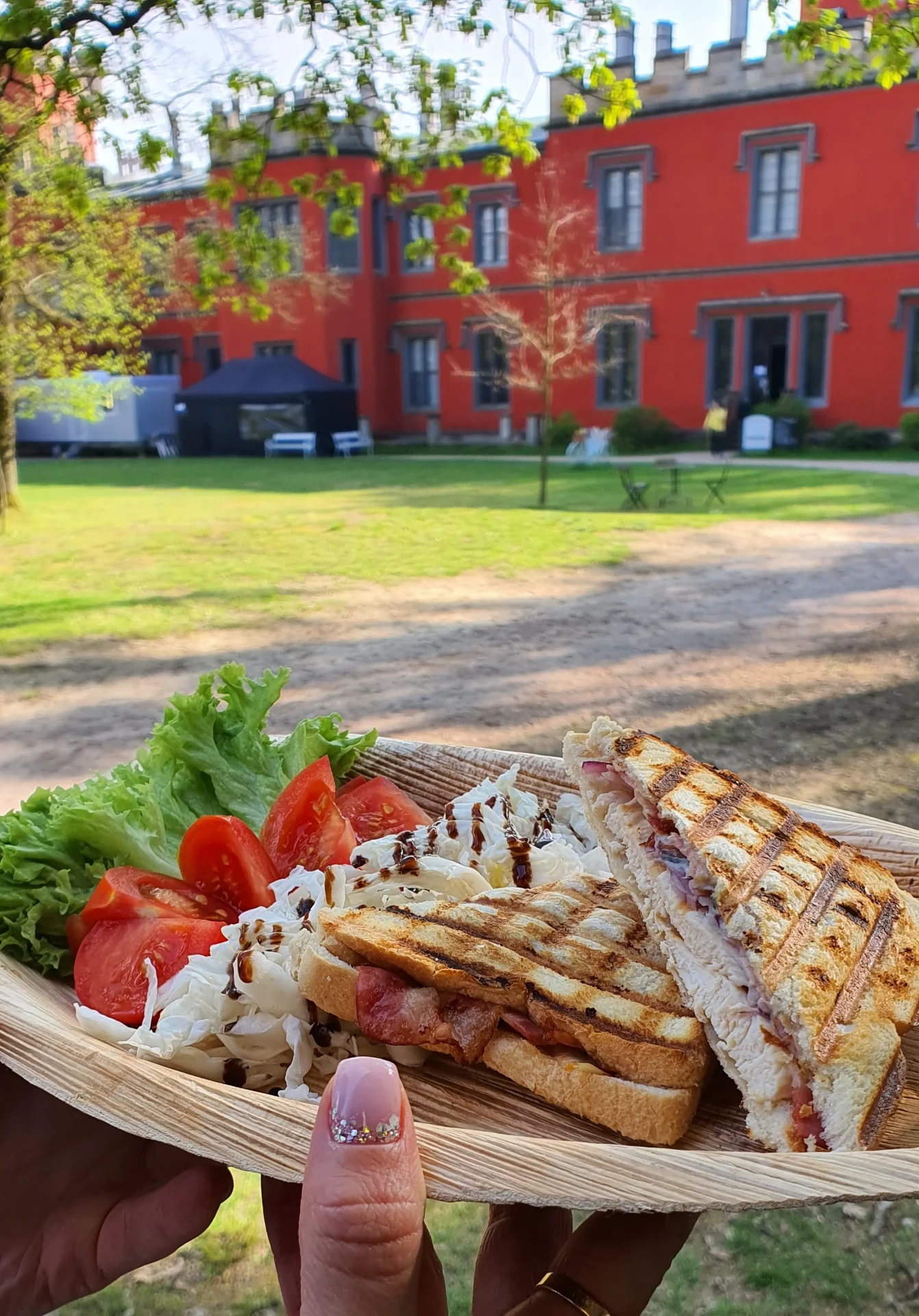 Grilované panini se salátem
